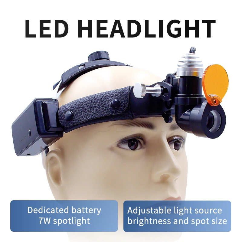 Led Medical Headlight - 7W Dental Surgical LED Headlight Focusing