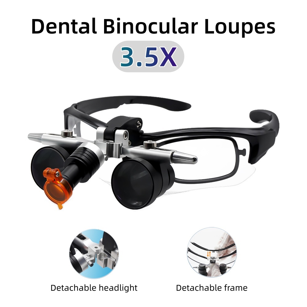 Dental Binocular Loupes 3.5X M - Led Medical Headlight review and price